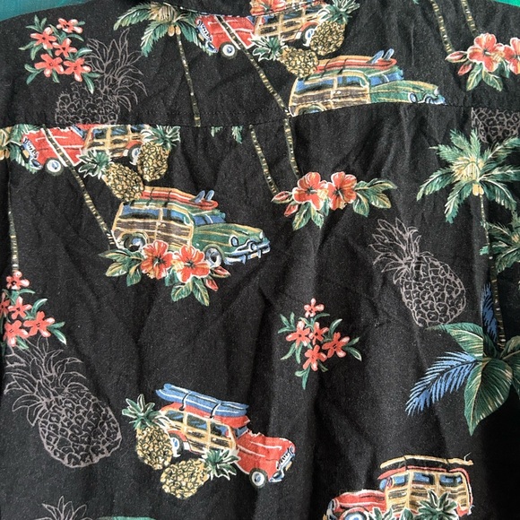 Vintage Aloha Joe Tropical Black Hawaiian Shirt Unisex - Picture 15 of 15